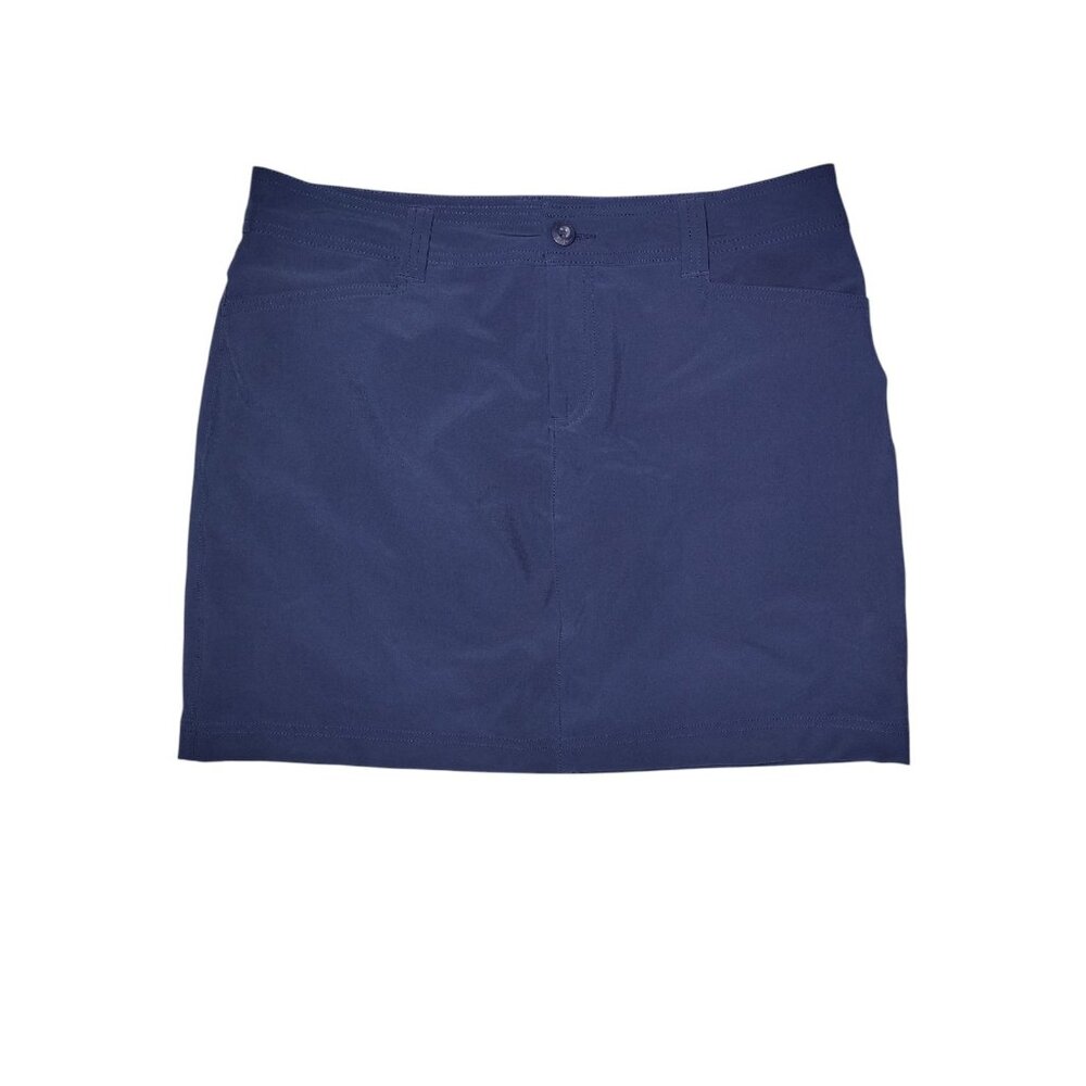 Eddie Bauer Navy Blue Skort Shorts High Rise Mini Outdoor Hiking Stretch 8